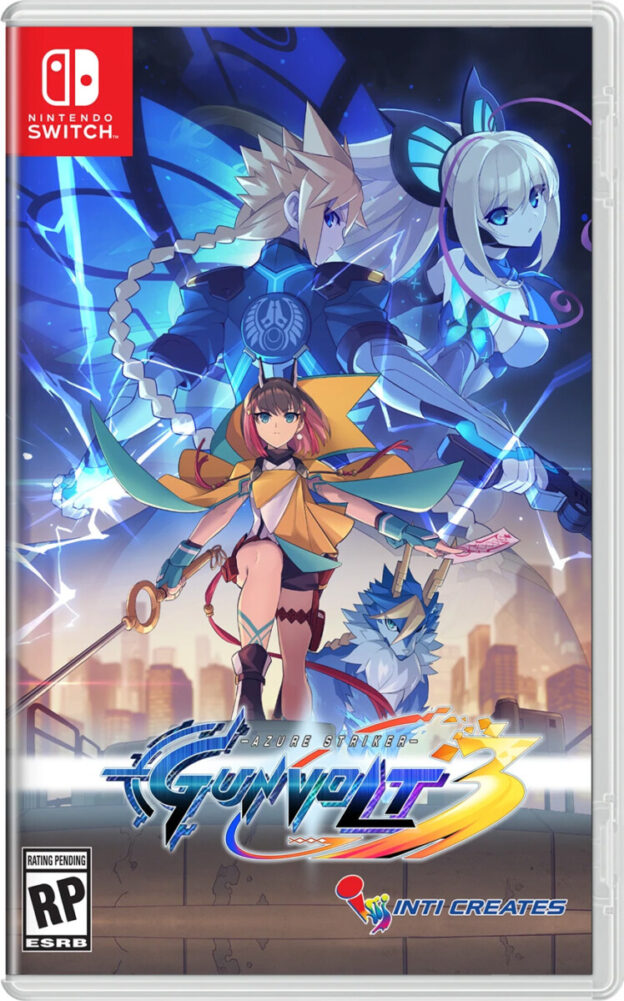 azure striker gunvolt 3 standard edition physical retail release inti creates nintendo switch cover www.limitedgamenews.com