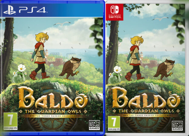 baldo the guardian owls the three fairies edition physical retail release pix n love playstation 4 nintendo switch cover www.limitedgamenews.com
