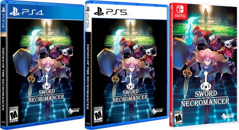 sword of the necromancer physical retail release us esrb grimorio of games playstation 4 playstation 5 nintendo switch cover www.limitedgamenews.com