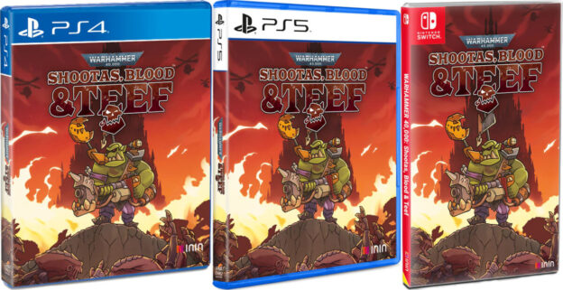 warhammer 40.000 shootas blood & teef standard edition physical retail release inin games playstation 4 playstation 5 nintendo switch cover www.limitedgamenews.com