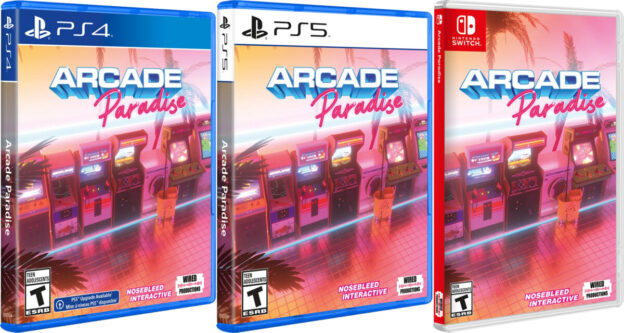 arcade paradise physical retail release wired production playstation 4 playstation 5 nintendo switch cover www.limitedgamenews.com