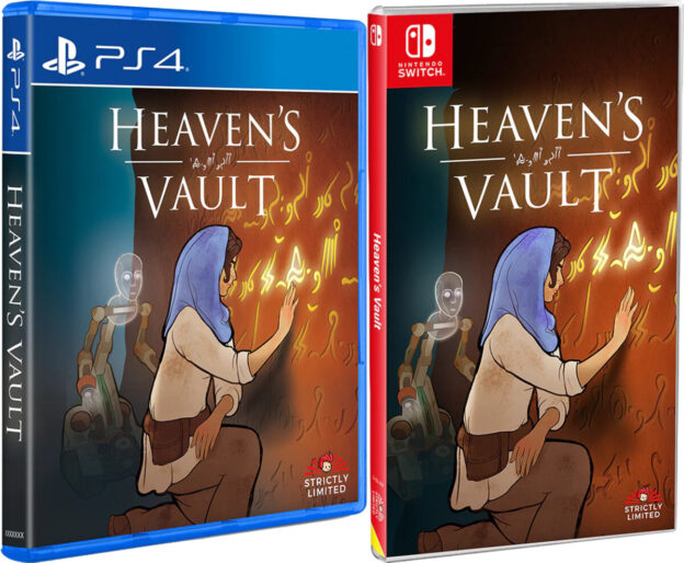 heavens vault standard edition physical retail release strictly limited games playstation 4 nintendo switch cover www.limitedgamenews.com