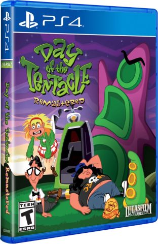 day of the tantacle remastered standard edition physical retail release ersb us limited run games playstation 4 cover www.limitedgamenews.com