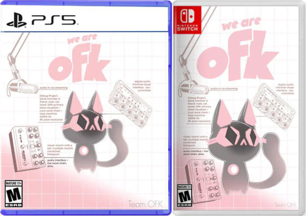 we-are-ofk-physical-retail-release-esrb-us-iam8bit-playstation-5-nintendo-switch-cover-www.limitedgamenews.com